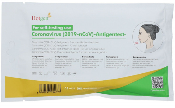 Hotgen Coronavirus (2019-nCoV) Laien Antigentest Schnelltest (1er)