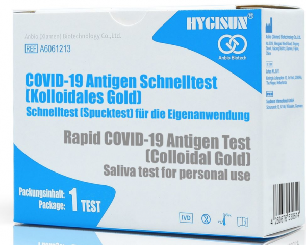 Anbio HYGISUN COVID-19 Antigen Spucktest / Schnelltest (1er)