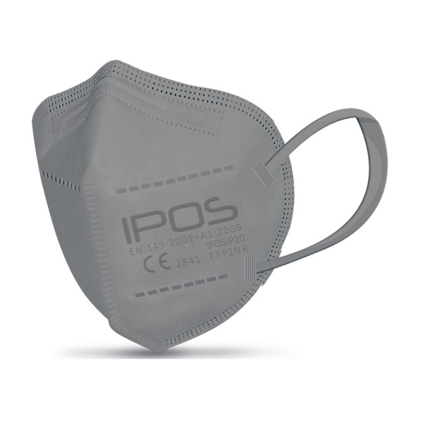 FFP2 Feinstaubfiltermaske Premium Modell: IPOS-grau